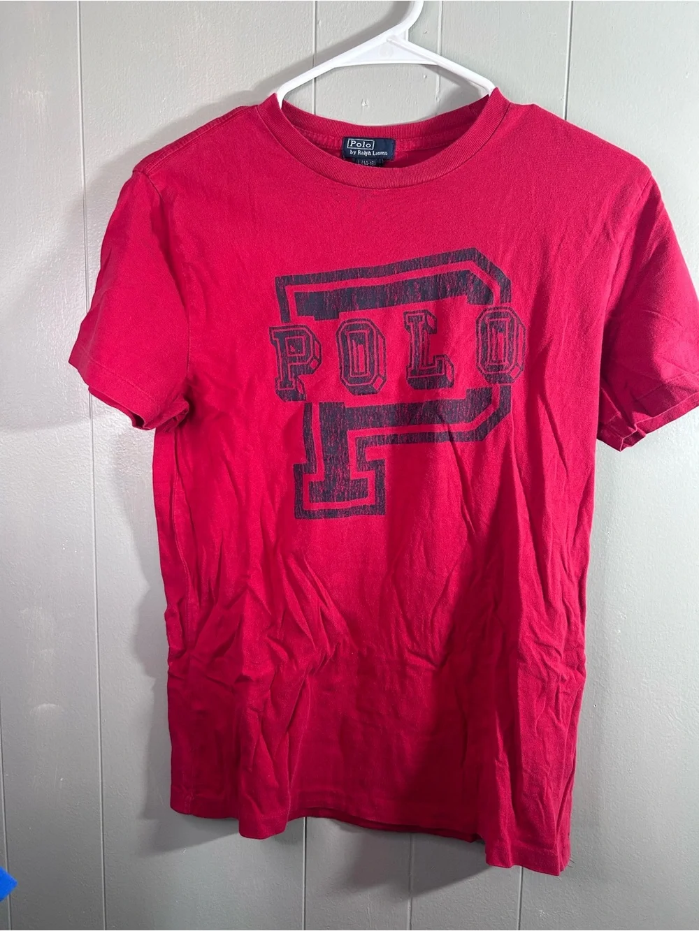 Ralph Lauren Red Short Sleeve Polo Graphic Tee